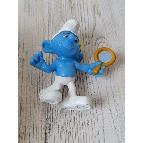 McDonald's 2013 peyo vanity smurf blue toy figure - Picture 2 of 5